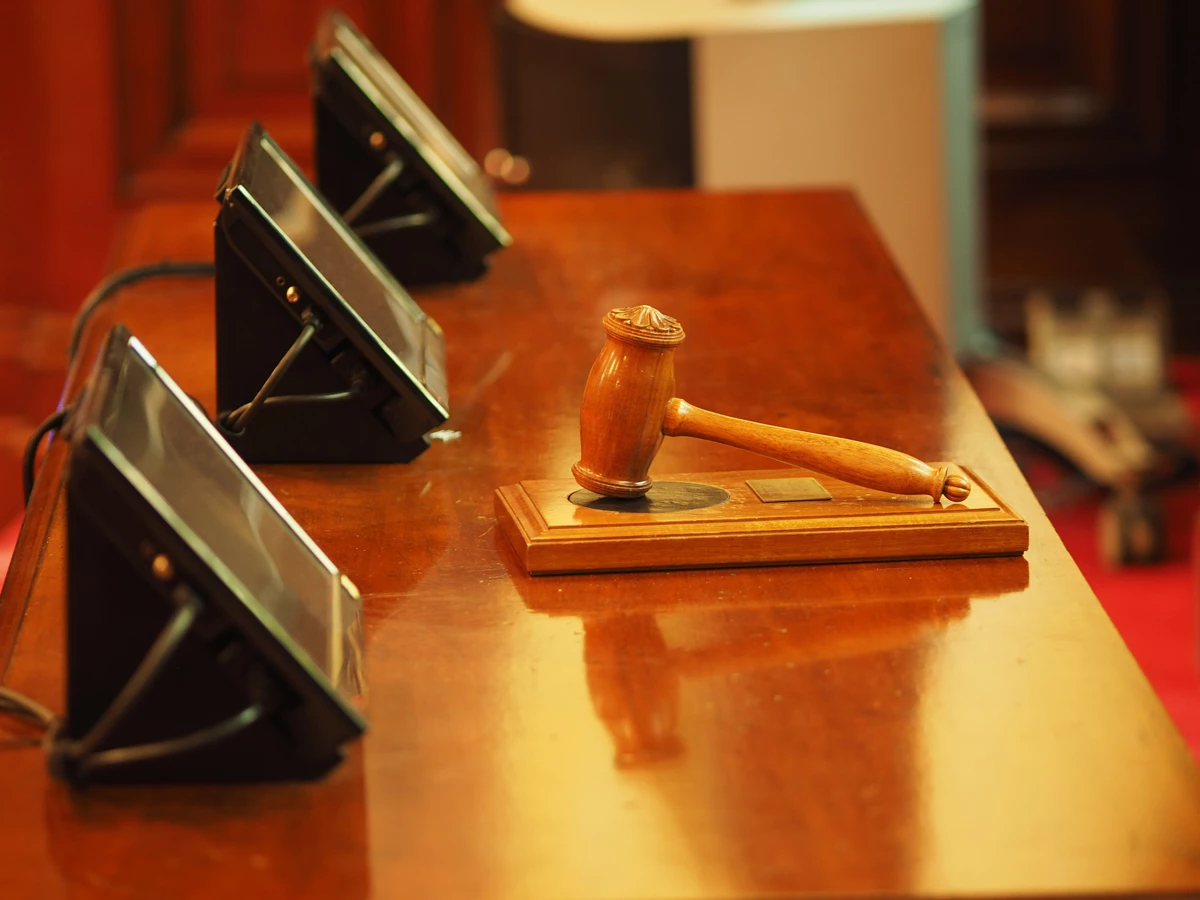 The front desk of an auction room