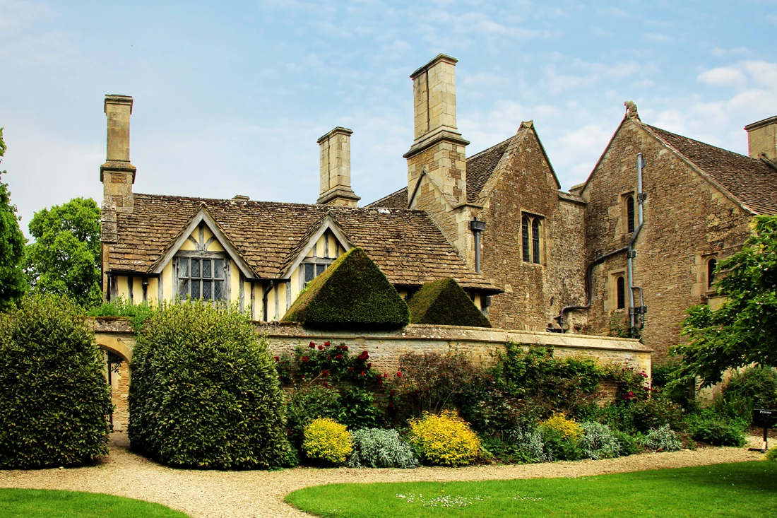 A large old building on an estate