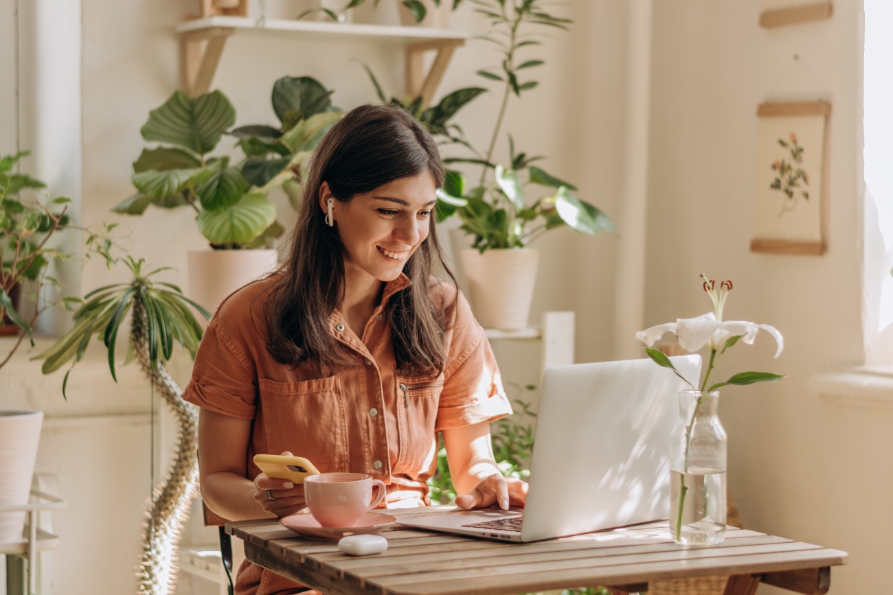 Freelancer Working On A Laptop