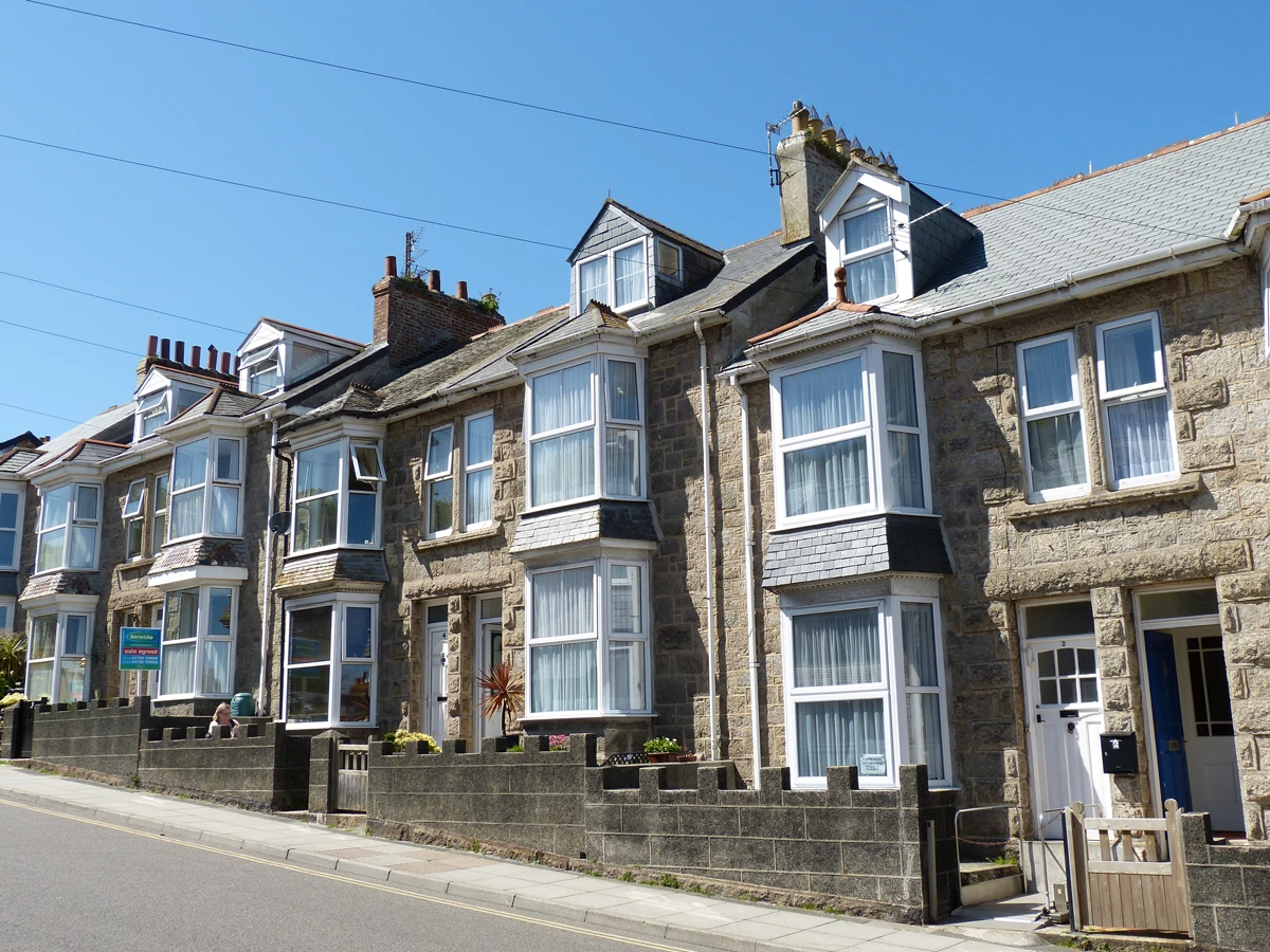 A group of early twentieth century terrace houses