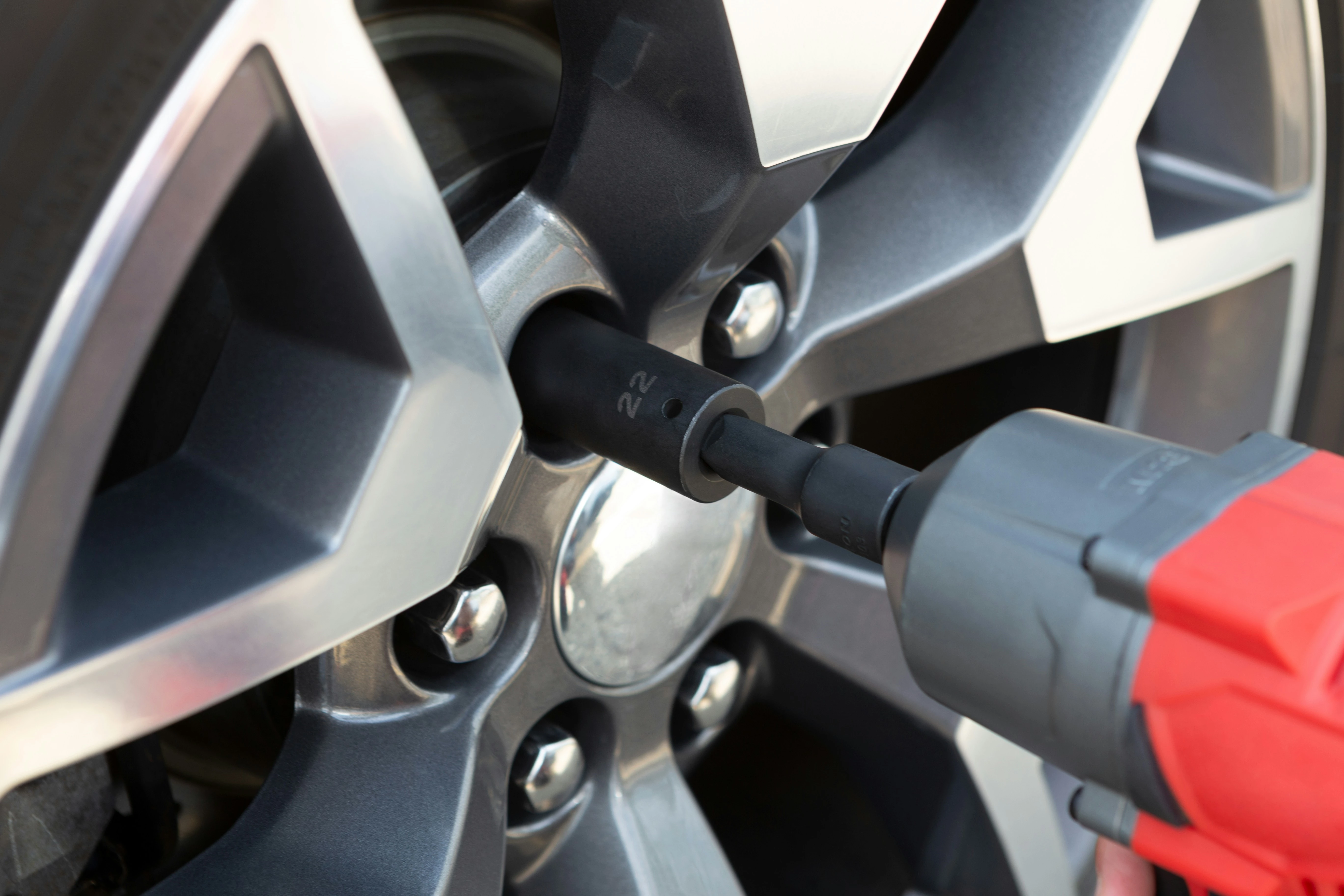 Car Tyre On Vehicle